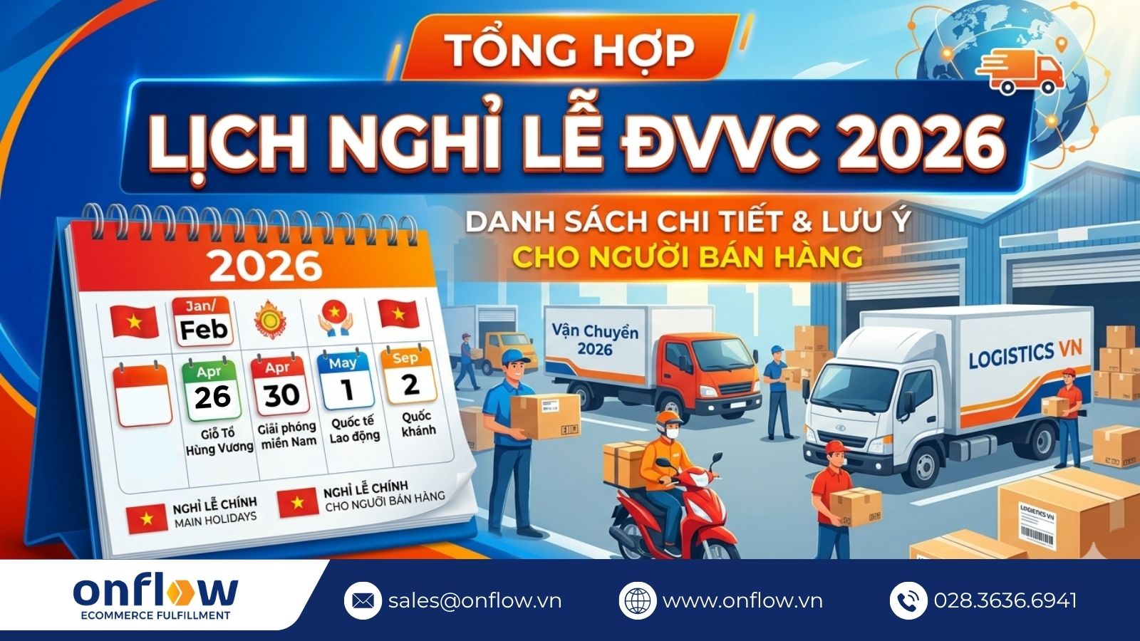 Tổng Hợp Lịch Nghỉ Lễ Tết ĐVVC 2026 Mới Nhất Hôm Nay