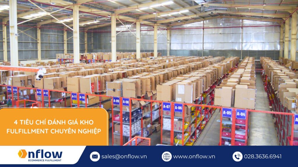 4 tiêu chí đánh giá kho Fulfillment chuyên nghiệp