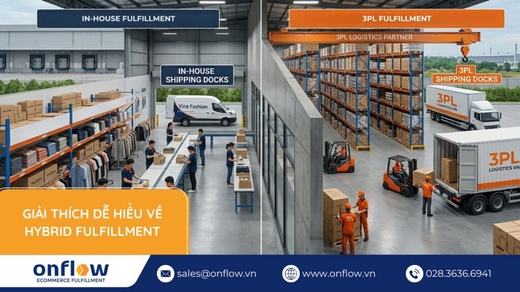 Giải thích dễ hiểu về Hybrid Fulfillment