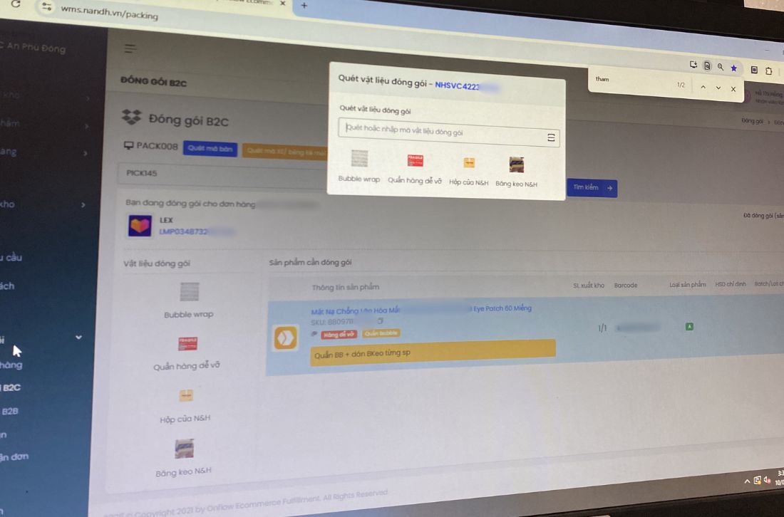 Giảm sai sót đóng gói hàng FMCG nhờ hệ thống OMS