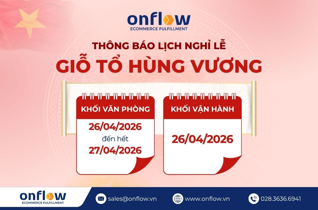 Lịch nghỉ Giỗ Tổ Hùng Vương của Onflow Fulfillment