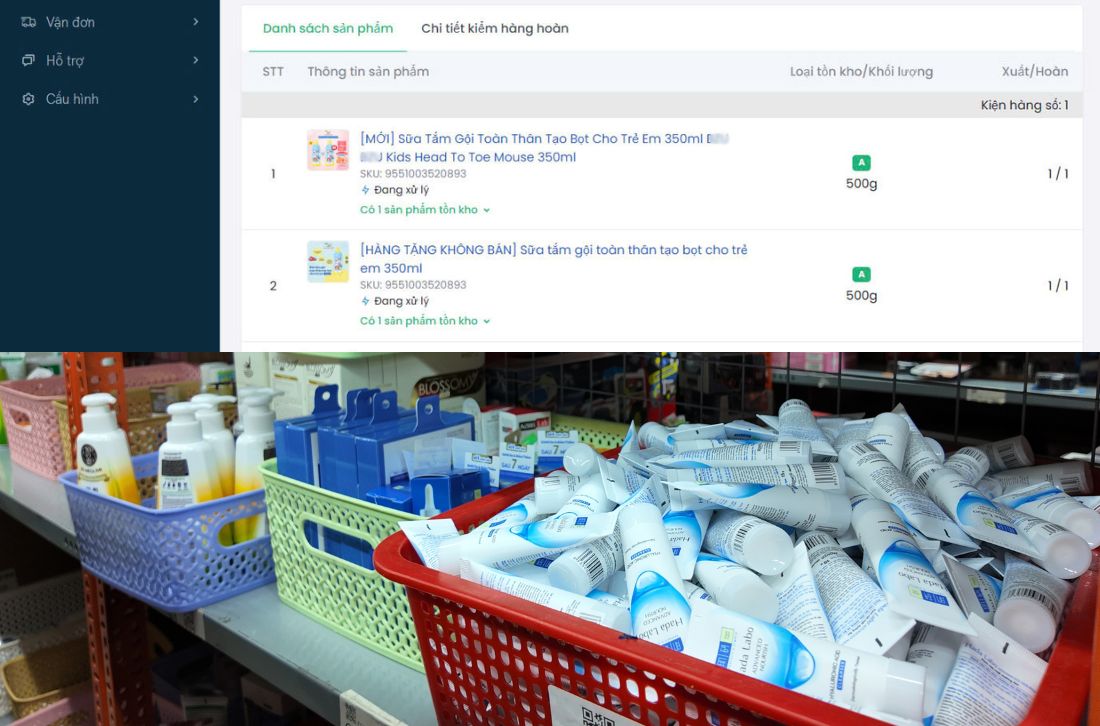 Hệ thống quản lý tồn kho bao gồm cả quà tặng