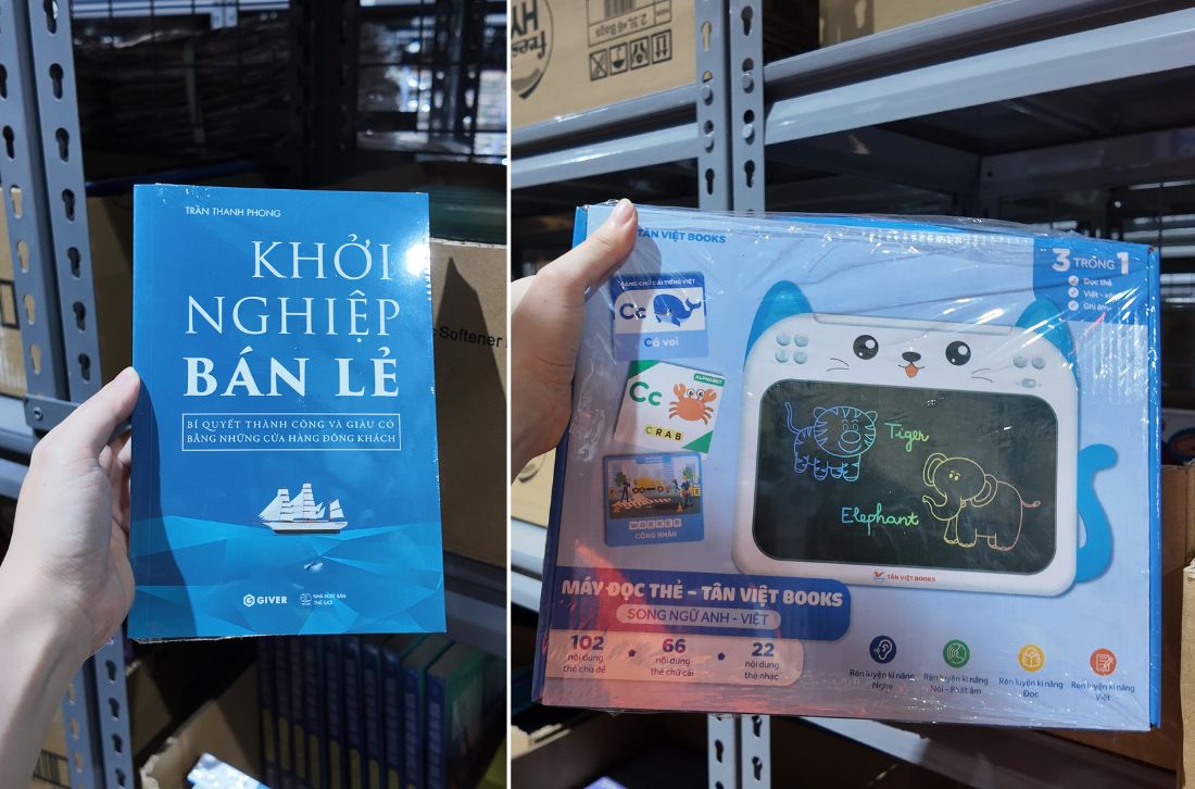Bọc seal từng cuốn sách và văn phòng phẩm